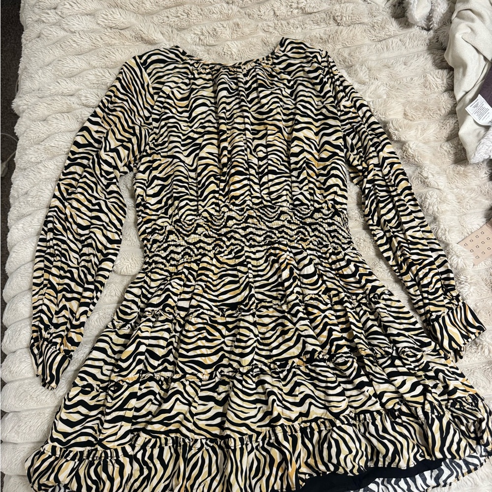 Lost + Wander Zebra Print Kids Dress